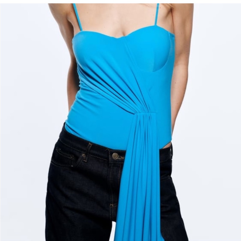 Zara Turqouise Women's Bodysuit